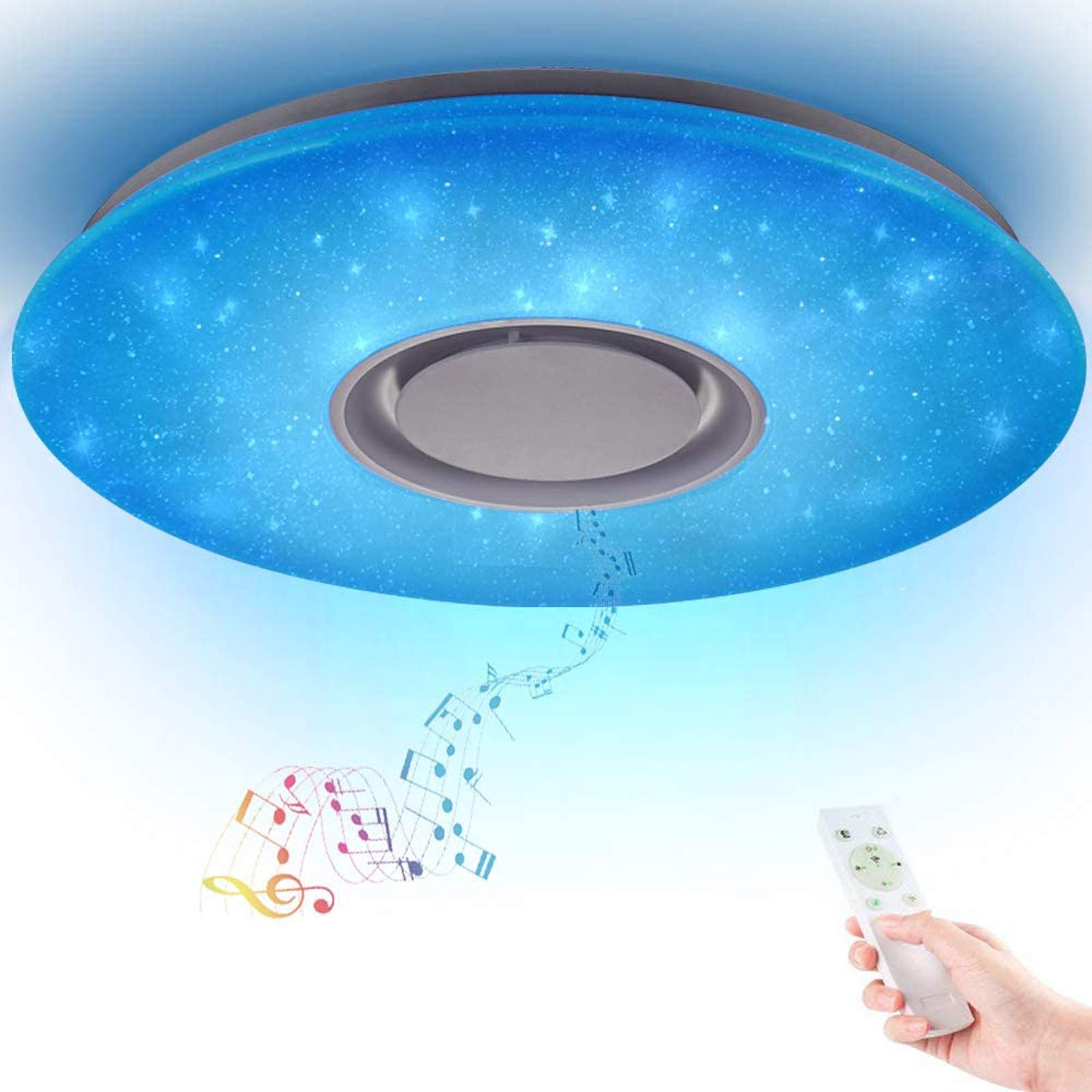 Buy Led Music Ceiling Light with Bluetooth Speaker 36W, High Sound