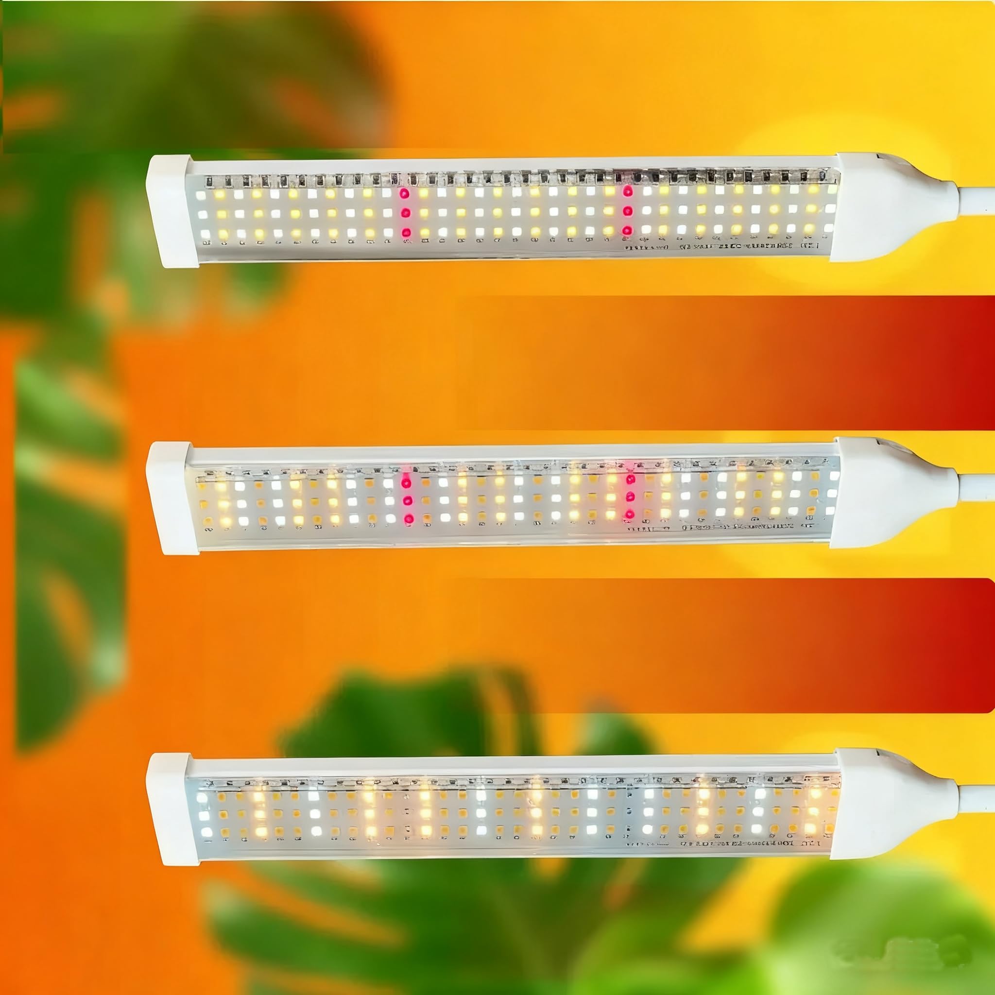 Pflanzenlampen LED Vollspektrum, Pflanzenleuchte Pflanzenlicht mit Ständer Pflanzen LED Wachstumslampe für Pflanzen mit Zeitschaltuhr 3 Farbmodi 10 Lichtstärken (210 LEDs Stand)