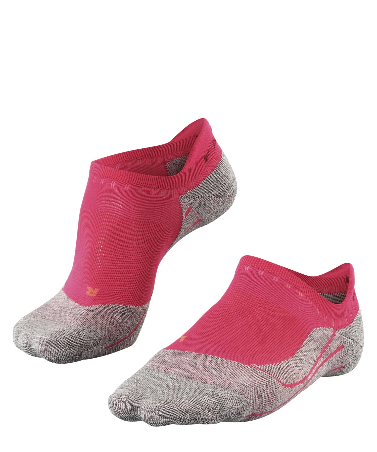 FALKE Women's RU4 Endurance Invisible W In Cotton Anti-Blister 1 Pair Running Socks, Red Rose 8564, 7-8