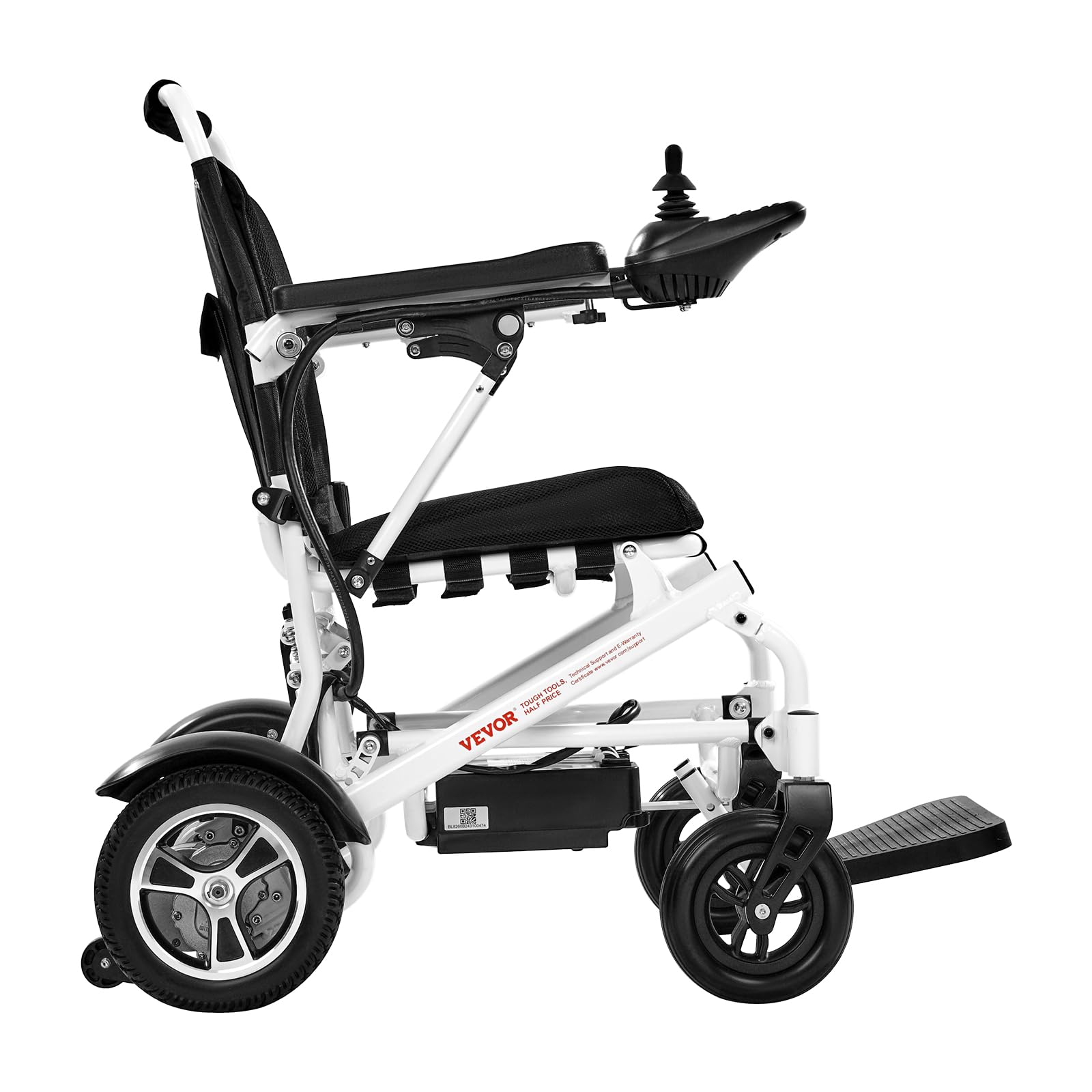 VEVOR Silla de Ruedas Eléctrica para Adultos Capacidad de 136 kg Plegable Ligera Motorizada Autonomía de 21 km Ajuste de 5 Velocidades Todoterreno Portátil para Personas Mayores, Discapacitadas