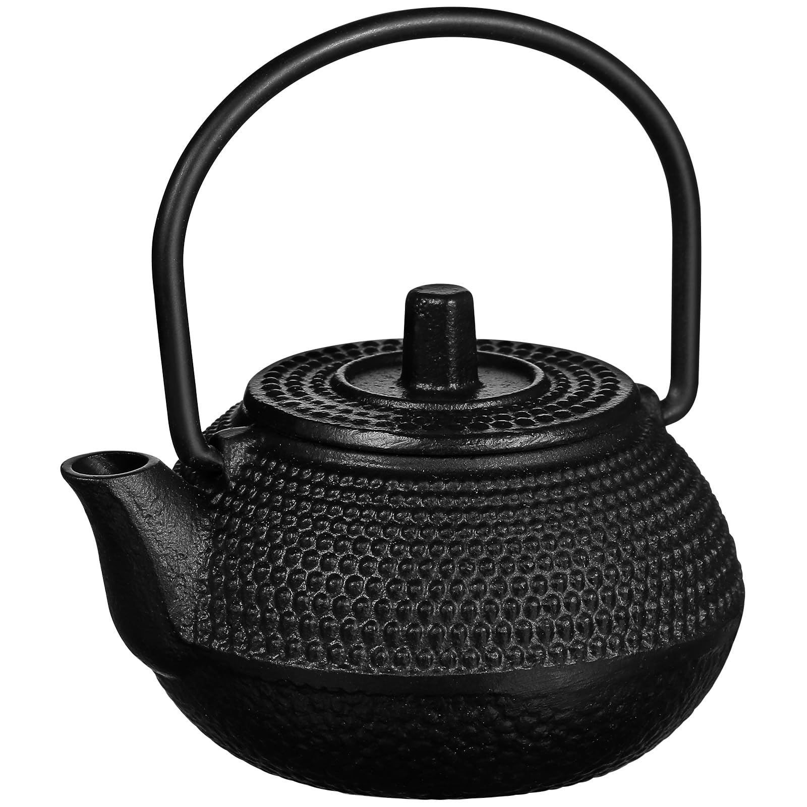 SHERCHPRY Mini Cast Iron Teapot Small Japanese Style Tetsubin with Handle and Lid Rustproof Decorative Tea Kettle for Home and Office Ornament 2X2.8X2 Inches
