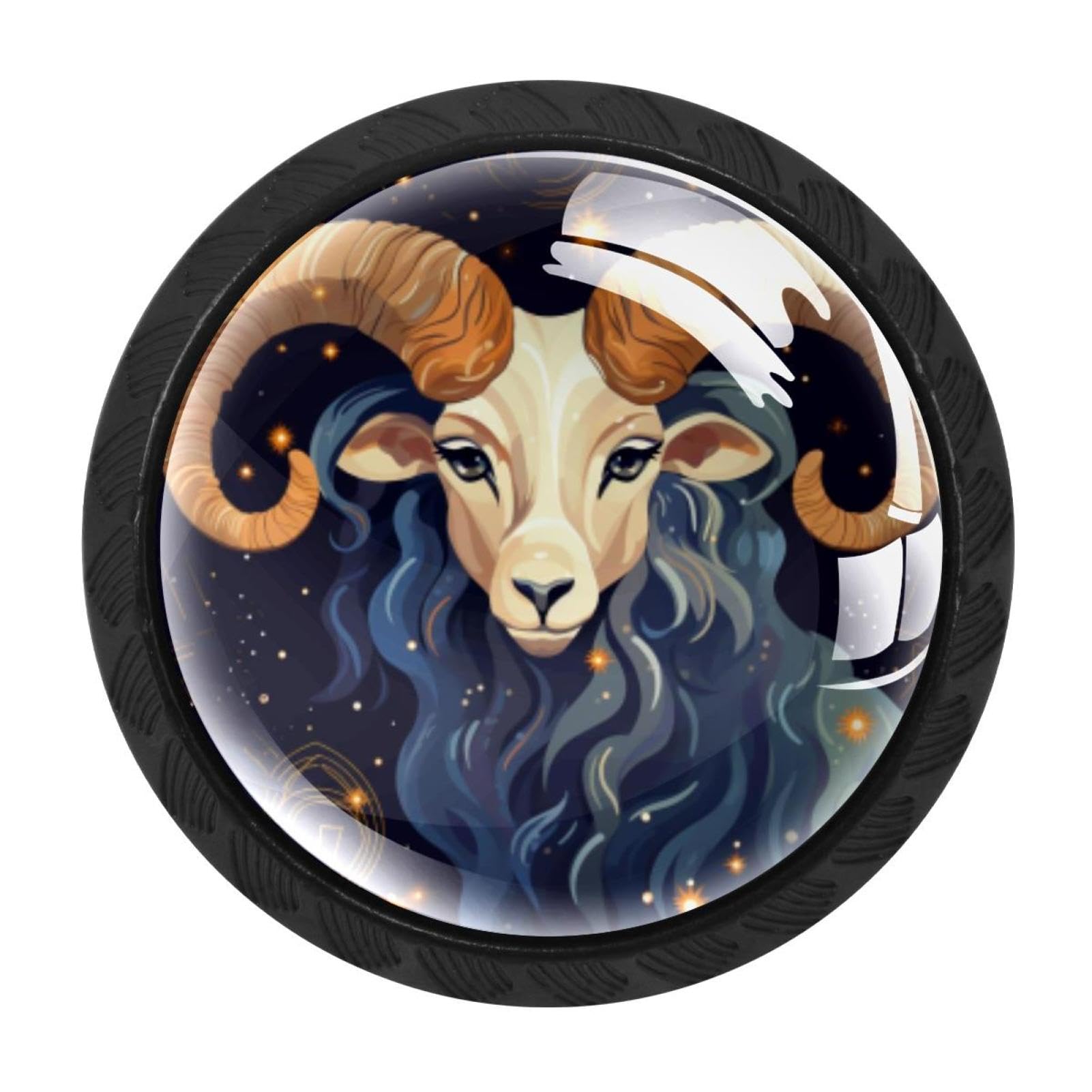 Chenzzzz Multicolored 05 4 Pack Aries Kitchen Cabinet Knobs Drawer Knobs Door Dresser Handles For Personalized Gifts Great For Any Occasion