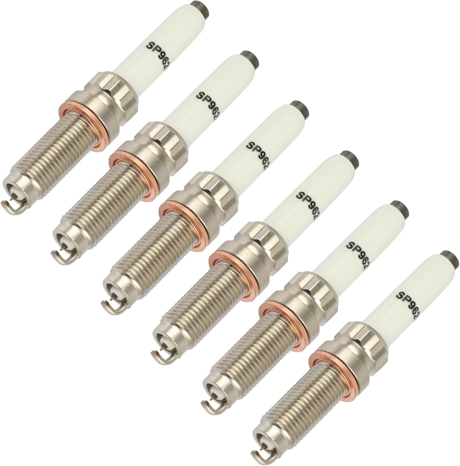 SCITOO Platinum Iridium Spark Plugs 96206 for BMW 330i, 330i xDrive, 530i, 530i xDrive, X3, X1, 228i xDrive Gran Coupe, X4, X2, Z4 & for Mini for Cooper, for Cooper Clubman & for Toyota GR Pack of 6