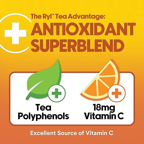 Miniatura 6 de Ryl - Té helado medio y mitad limonada, supermezcla antioxidante, cero azúcar, cero carbohidratos, té helado bajo en calorías, 16.0 onzas líquidas