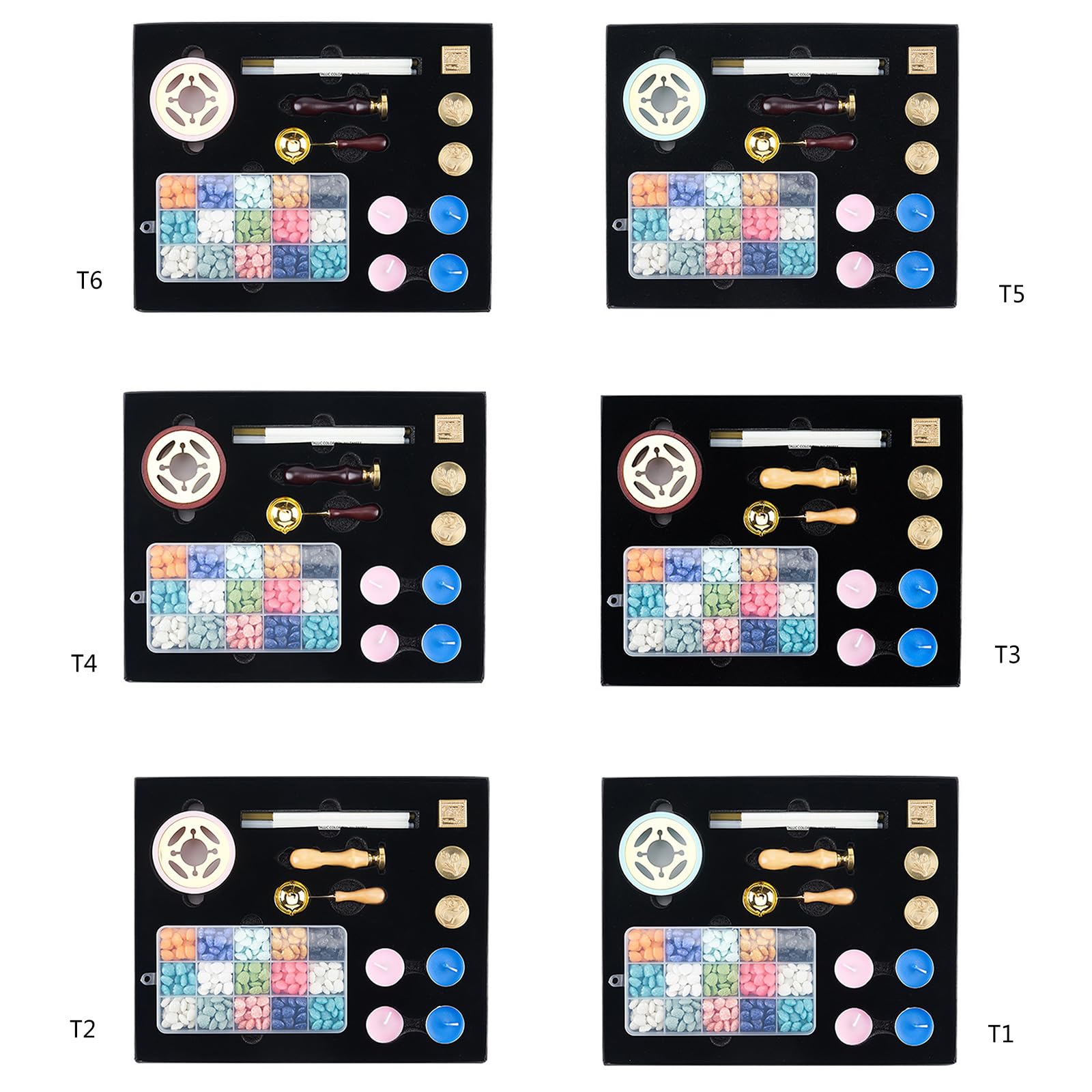 Kit de cire à cacheter pour cacheter des cires, des enveloppes de cartes d'invitation et des lettres