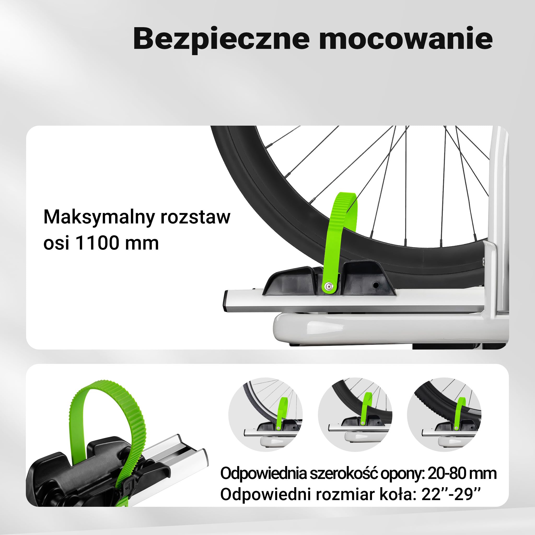Wiltec Bagażnik na 2 rowery na hak o nośności do 60 kg, składany i odchylany bagażnik rowerowy, do szerokość opon rowerowych 20-80 mm