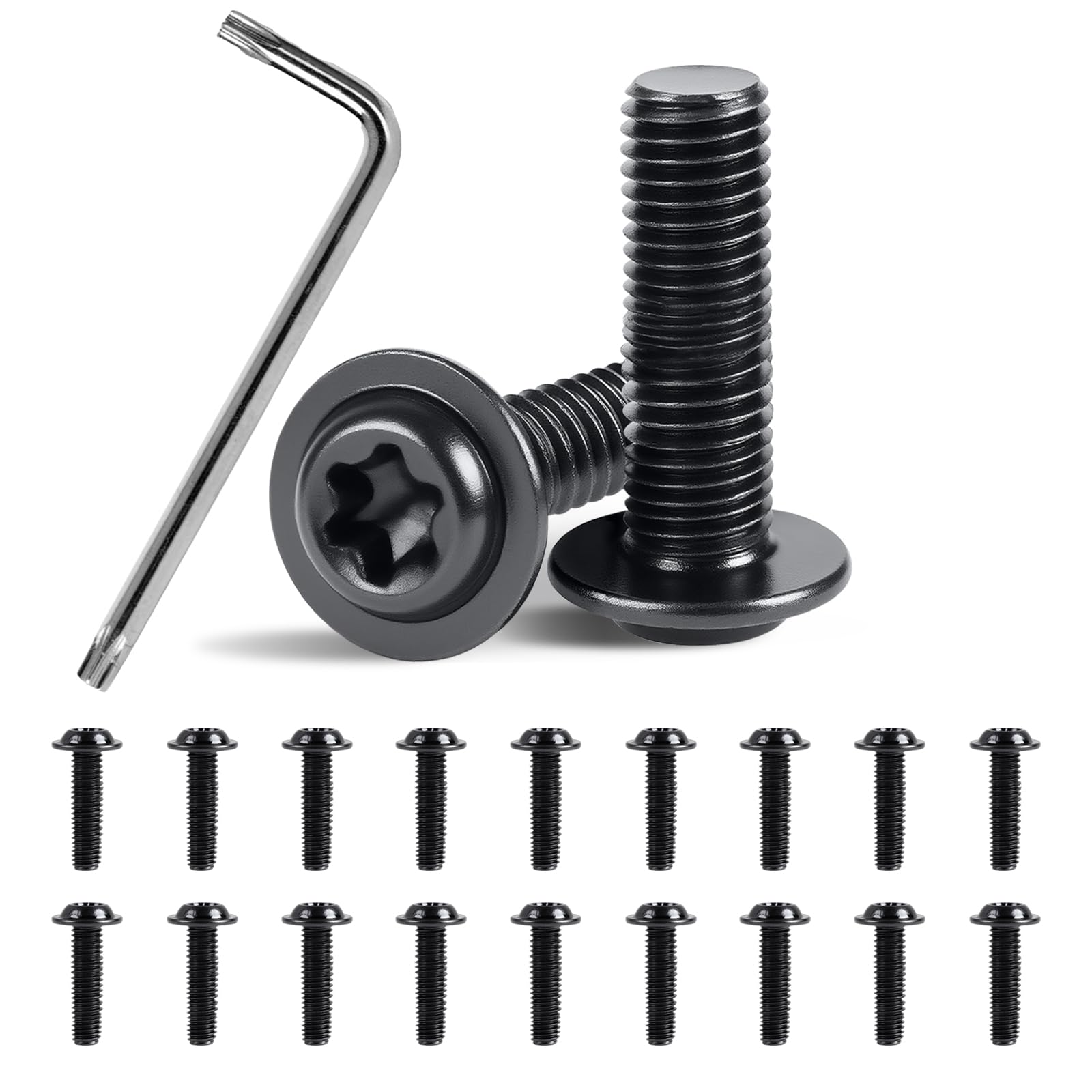 MIGUBIGU 10 Paare Torx Schrauben M8 x 25mm und Einschraubgew