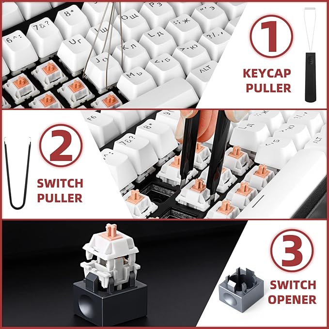 Kit de Lubricación para Teclado Mecánico con 7 Piezas miniatura 4