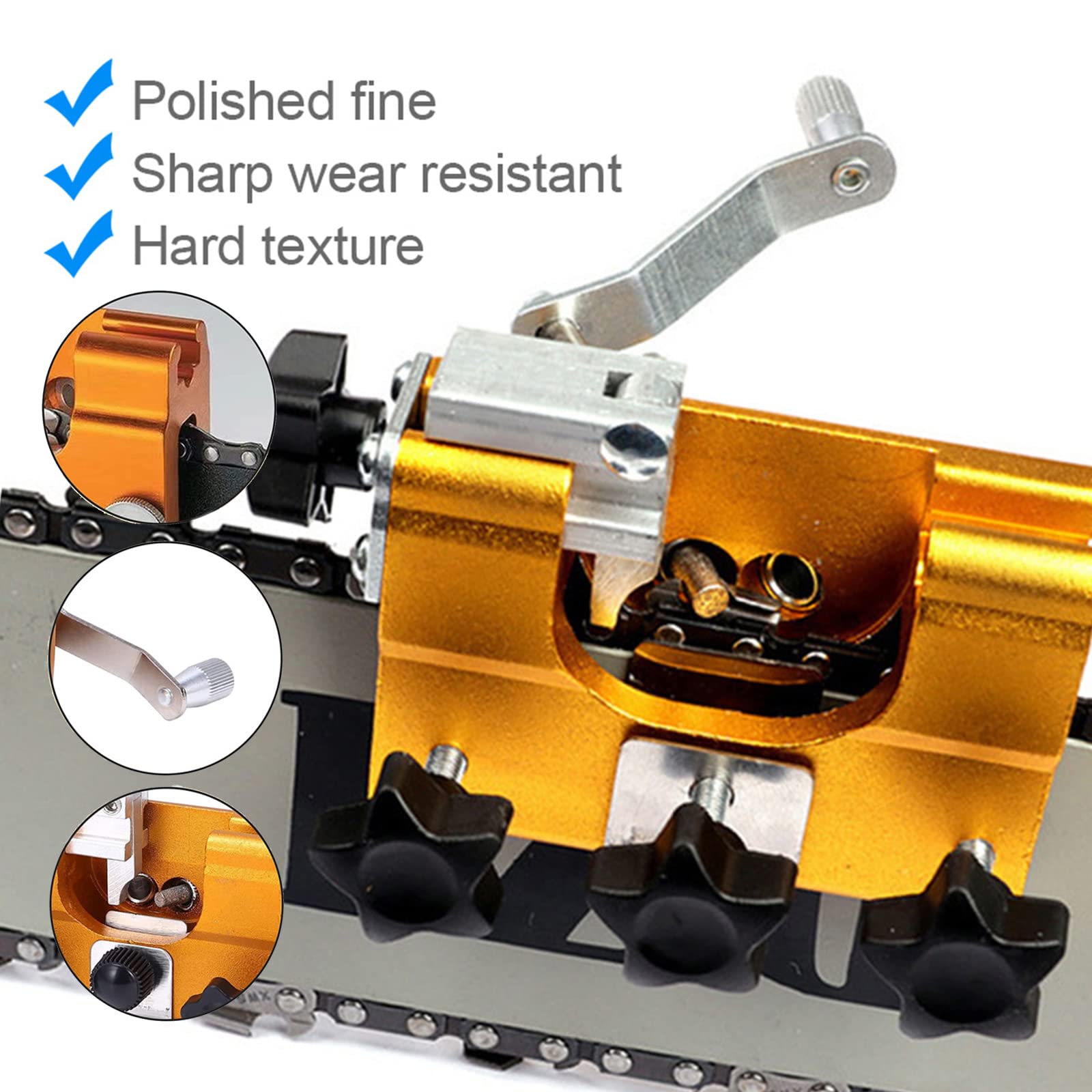 Affila Catena Motosega, Affilacatene Per Motosega, Affilatrice Manuale Portatile Per Motoseghe, Chainsaw Chain Sharpening Jig Professionale Per Tutti Tipi Di Motoseghe Falegnami E Giardinieri