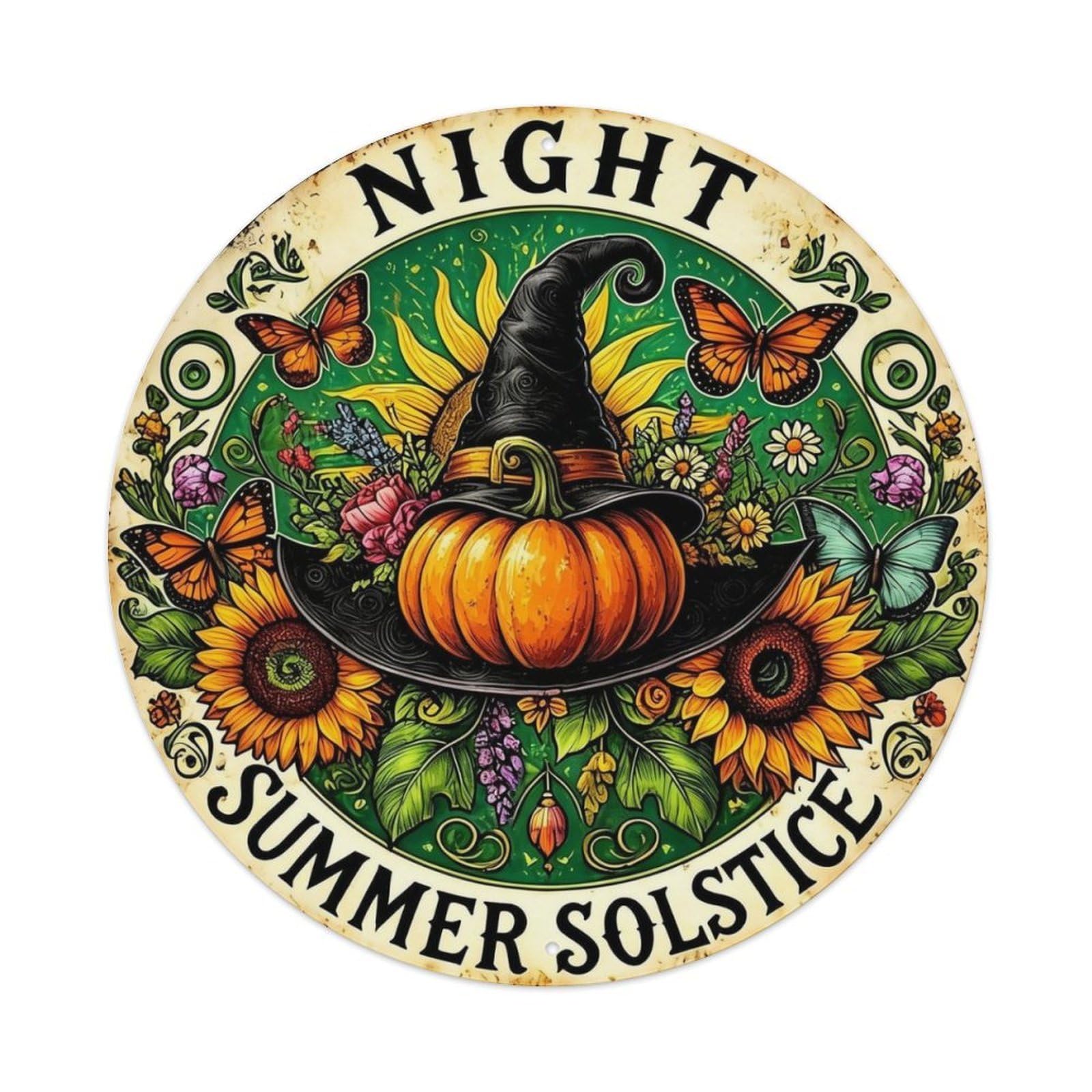 HALLOWEEN NIGHT Metal Tin Sign Plaque