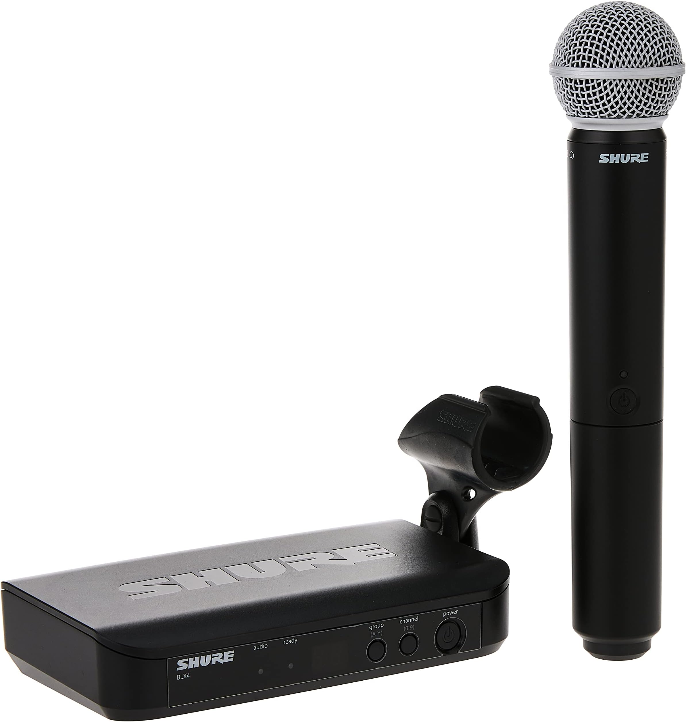 BLX24/SM58, Wireless Vocal System with SM58 Microphone, Versatile, Cardioid, Perfect for Speech Application, Live Performance & Singing, Black