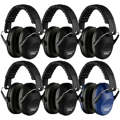 Vanderfields Paquete de 6 auriculares con cancelación de ruido para niños, niños pequeños - 26dB SNR, 20dB NRR