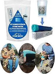 Kit Sobrevivência Stone Water Filtro de Água Portátil