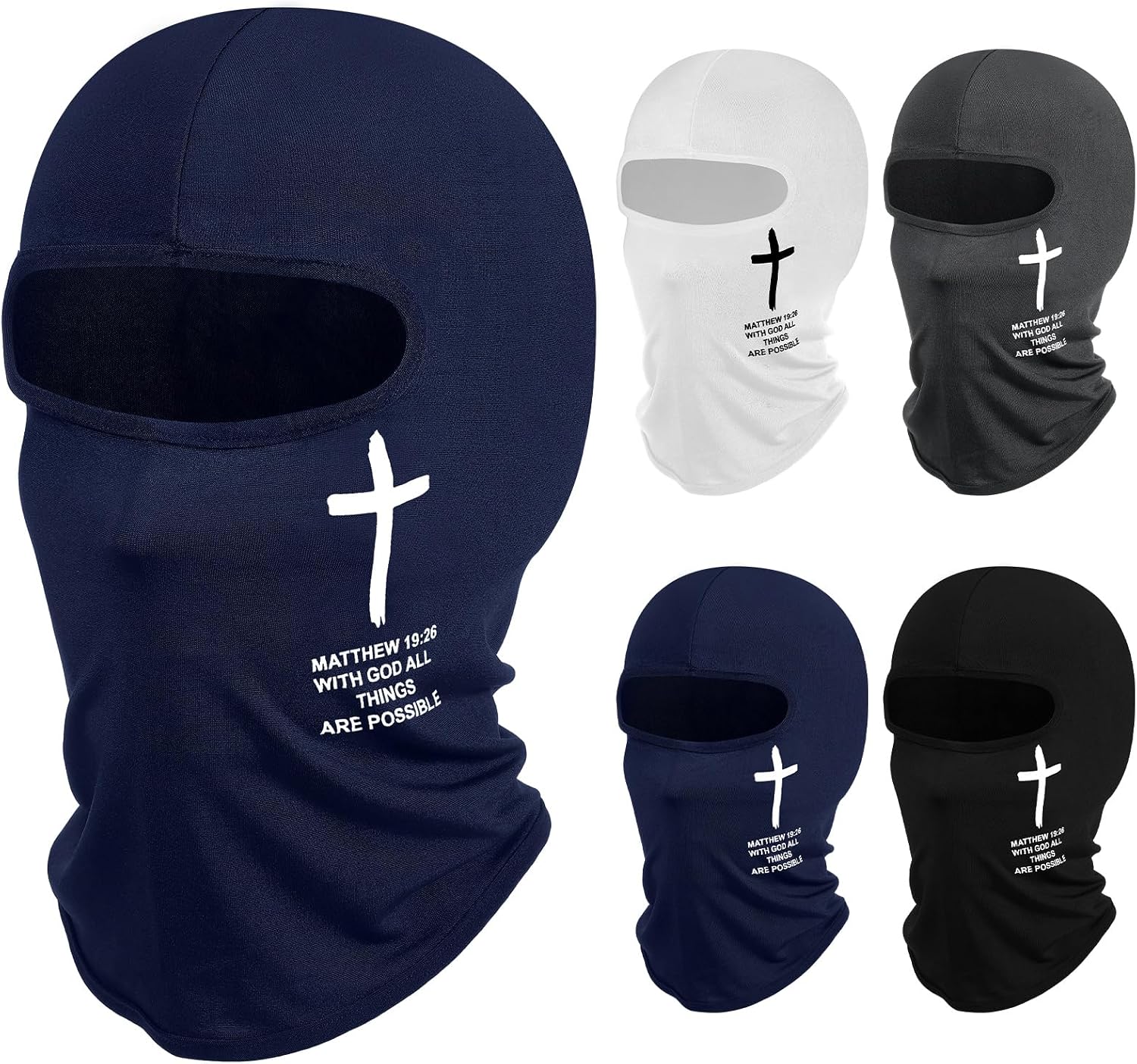 Balaclava Cross 4 Piezas Protección Facial Completa Unisex