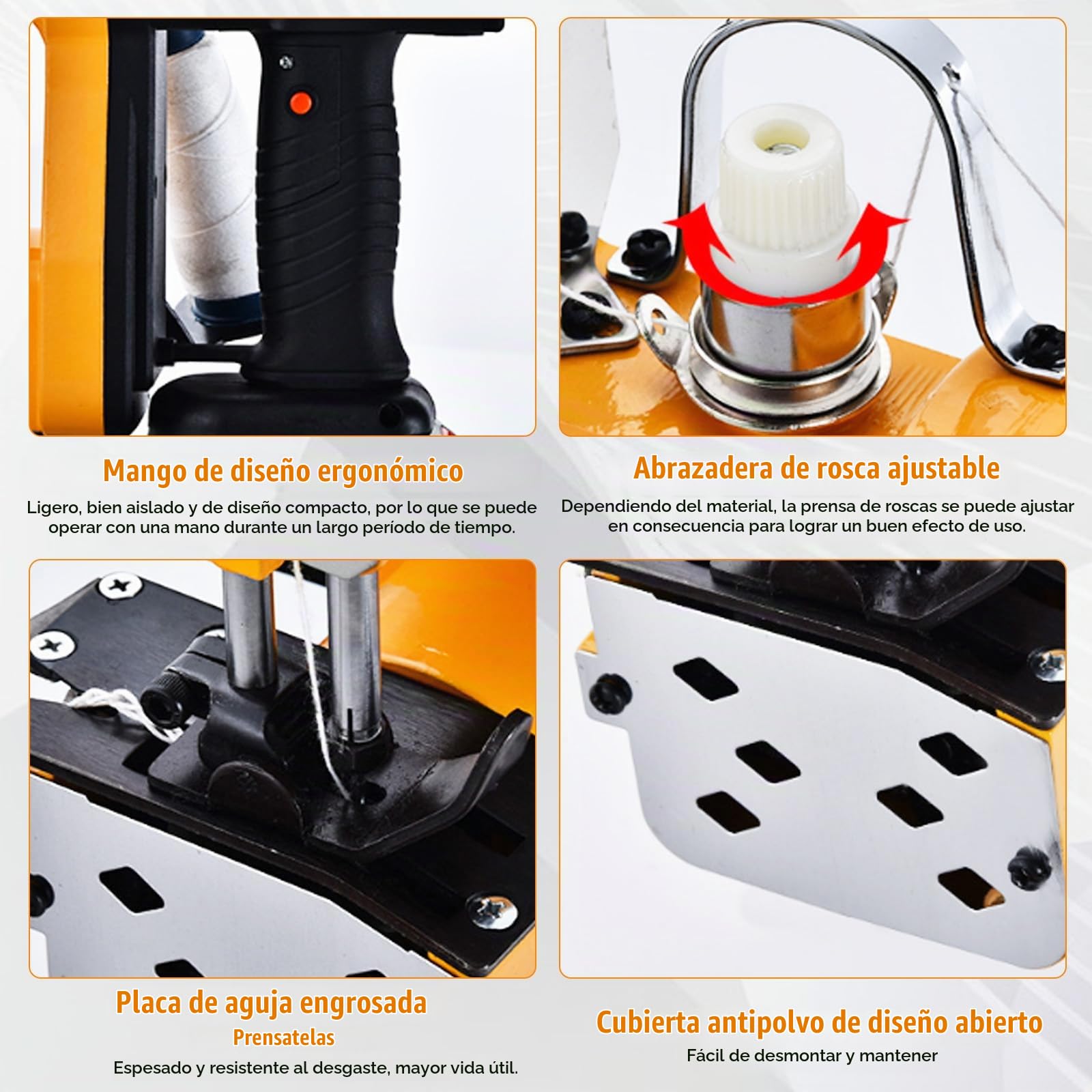 Cosedora de Sacos, Máquina de Coser Portátil para Makita Batería de 18V, Selladora Eléctrica de Costura para Bolsas de Lona, Sacos, Bolsas Tejidas y Bolsas de Papel