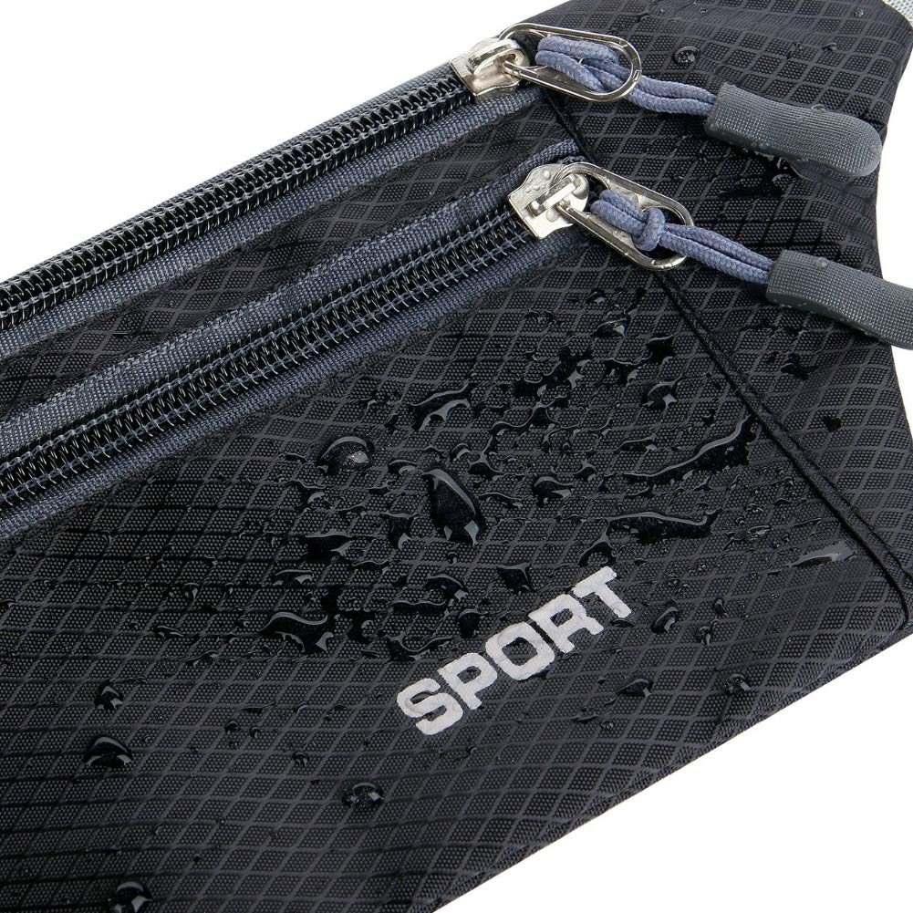 Marsupio Sportivo Impermeabile Running con Tasca Cintura per Portafoglio Chiavi Smartphone Jogging Trekking Bicicletta