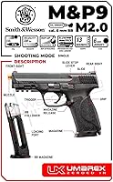 Vista 2 de Umarex S&W M&P9 M2.0 C02 Blowback Black Airsoft BB Pistol
