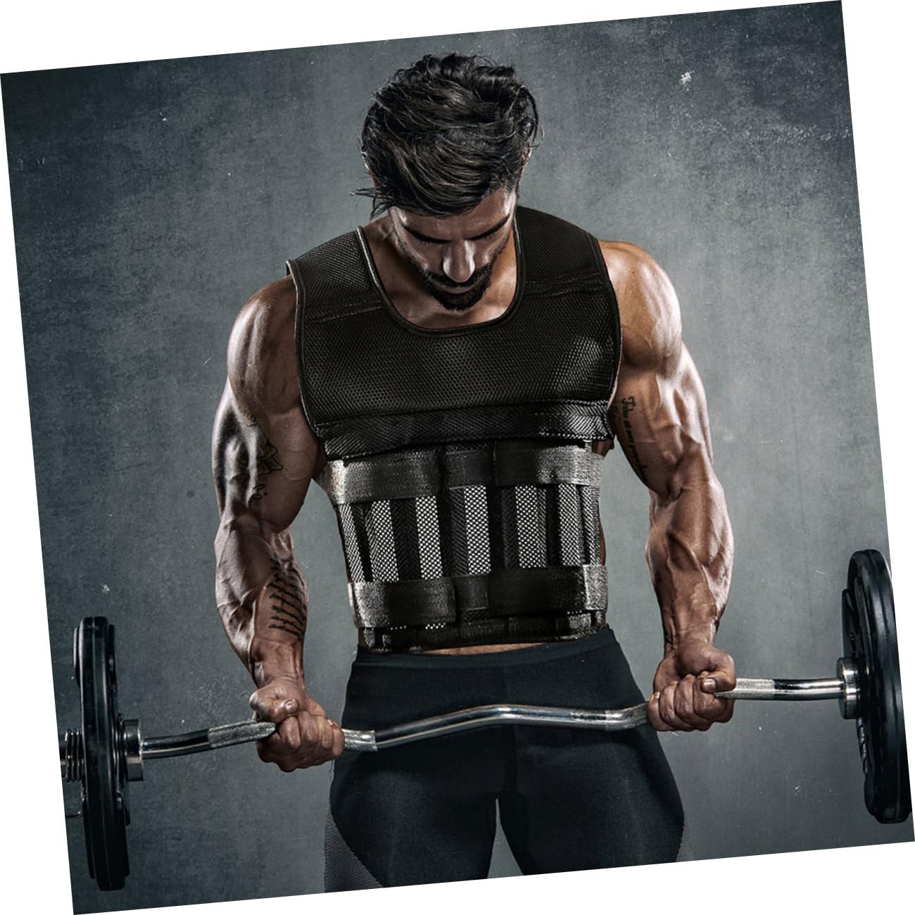 10 Stück Stahlgewichteplatten für Bodybuilding und Fitness Gym Zubehör für Muskeltraining Praktisch zu Montieren Silber für Krafttraining und Sport
