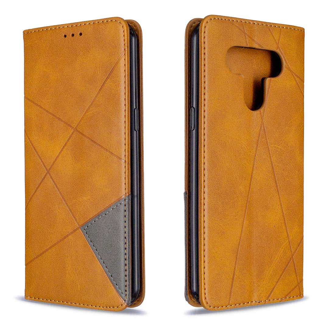 Custodia Portafoglio In Pelle Per LG K51 – Flip Cover Con Slot Carte, Supporto E Chiusura Magnetica, Colore Rosso