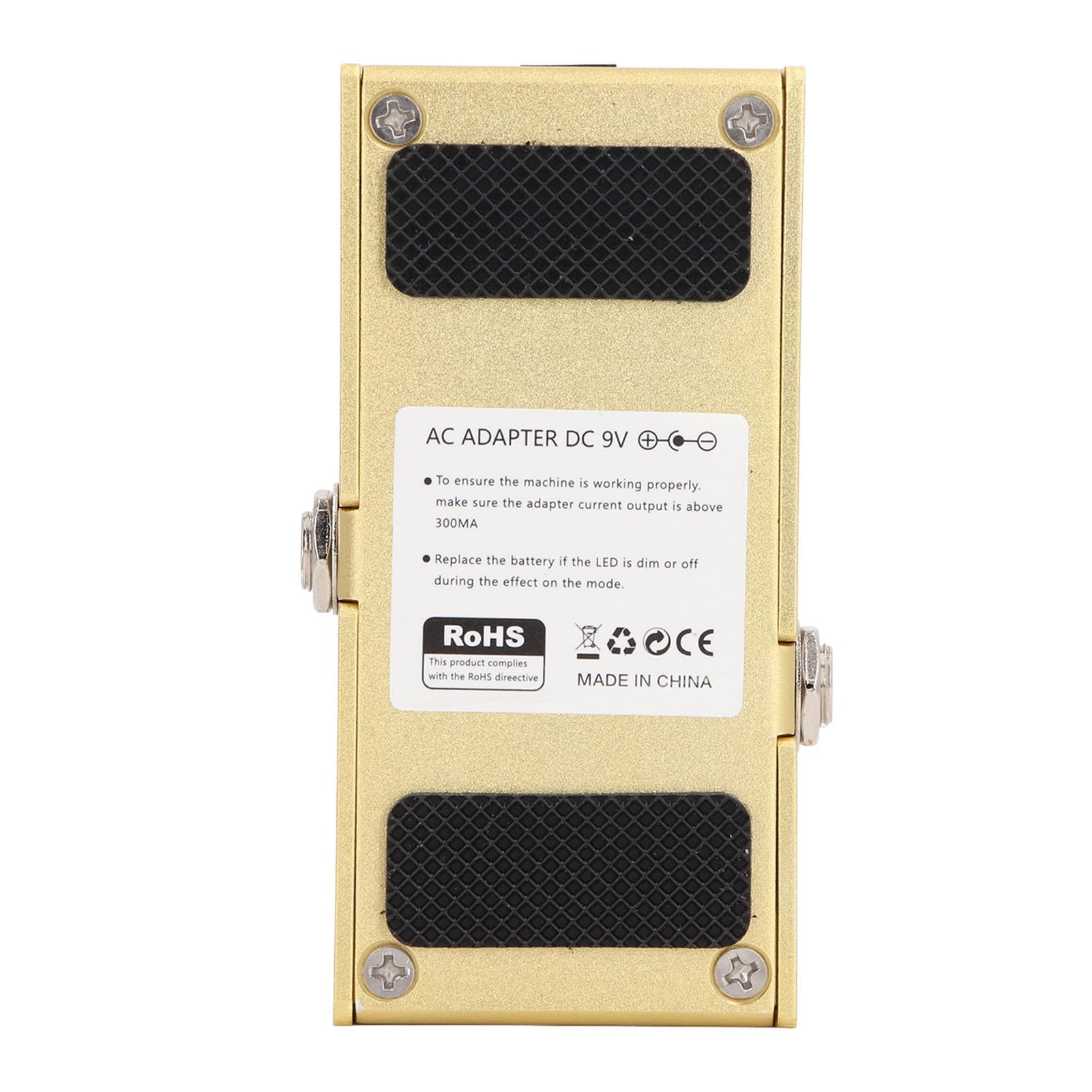 Chorus-Pedal mit Geschwindigkeits- und Tiefenausgangsknöpfen. Voreingestelltes Gitarreneffektpedal mit 6,35-mm-Schnittstelle