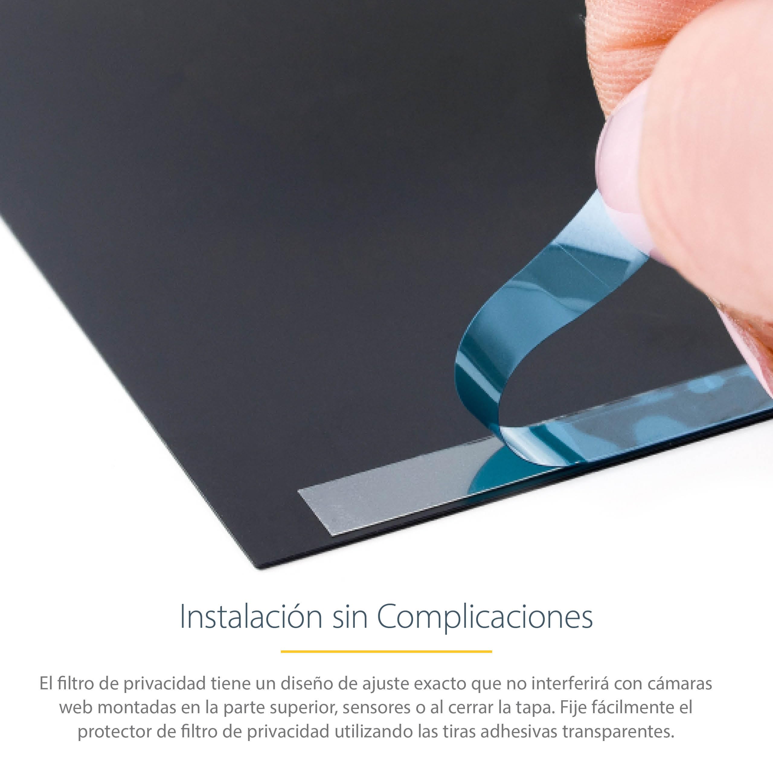 StarTech Filtro de Privacidad Mate Surface Laptop/Book 13.5in | Bloquea 51% de Luz Azul, Revestimiento Antihuellas, Incluye Funda de Transporte