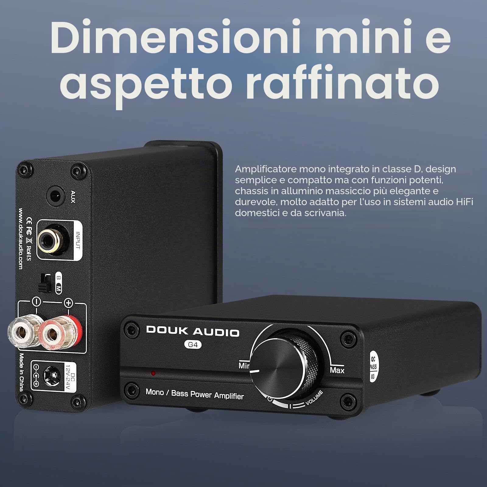 Mini subwoofer/amplificatore di frequenza monocanale “Full Mono Power”
