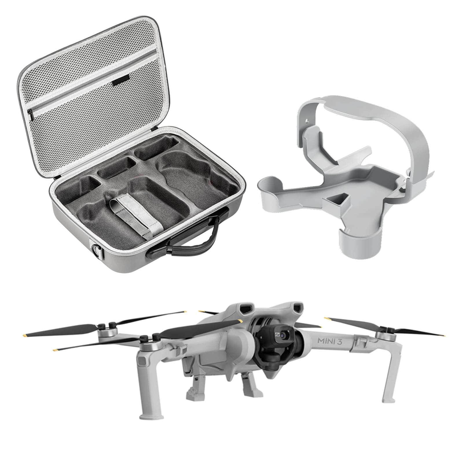 Mini3 Sac De Transport, Compact, En Flanelle, Pour DJI Mini 3 Pro, Accessoire De Drone, 1 Sac (pour Le Corps Ou La Télécommande Rc/Rc-n1), Minimaliste Et Compact