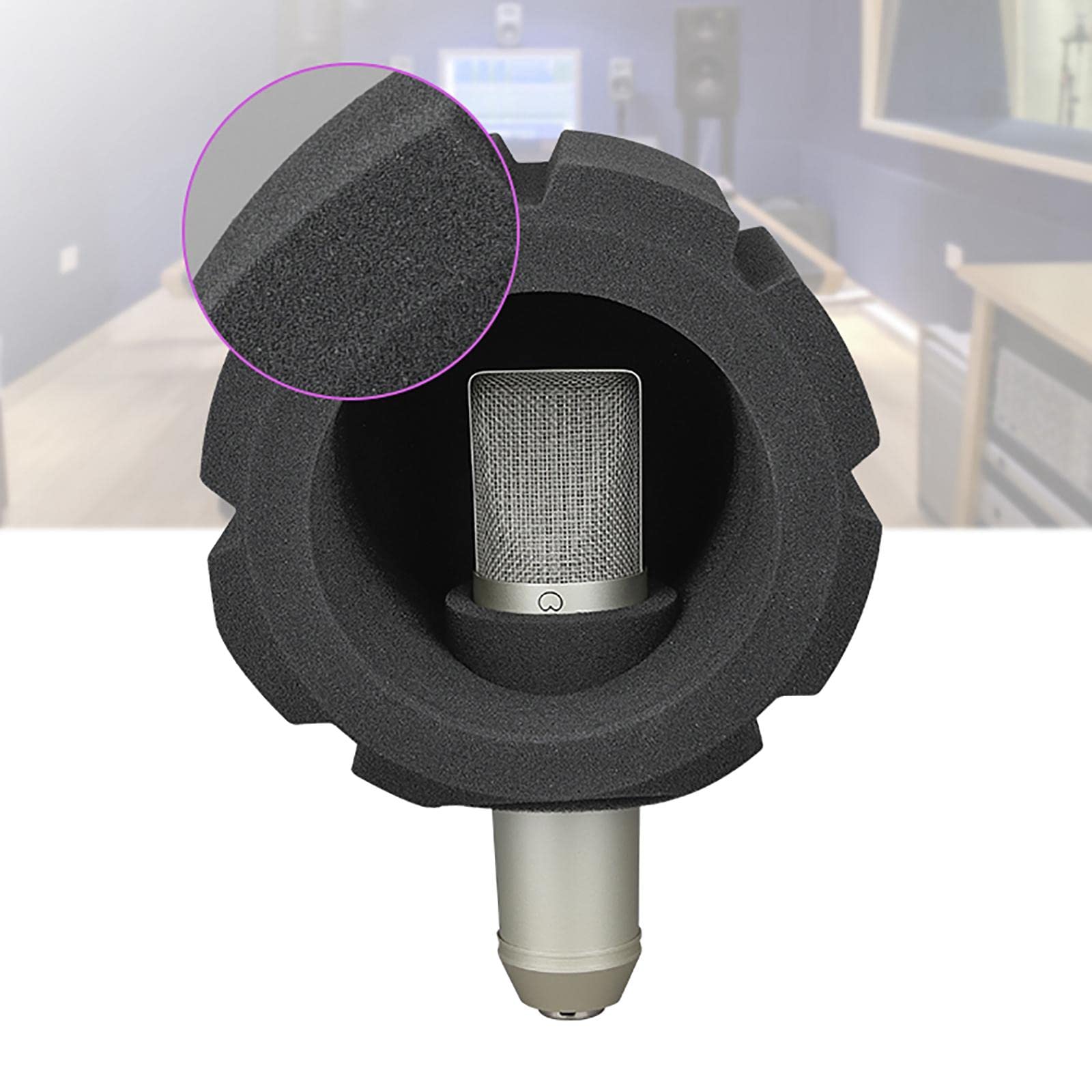 Gąbka akustyczna z ekranem mikrofonowym do studia radiowego Outdoor Performance Mic gąbka + uchwyt