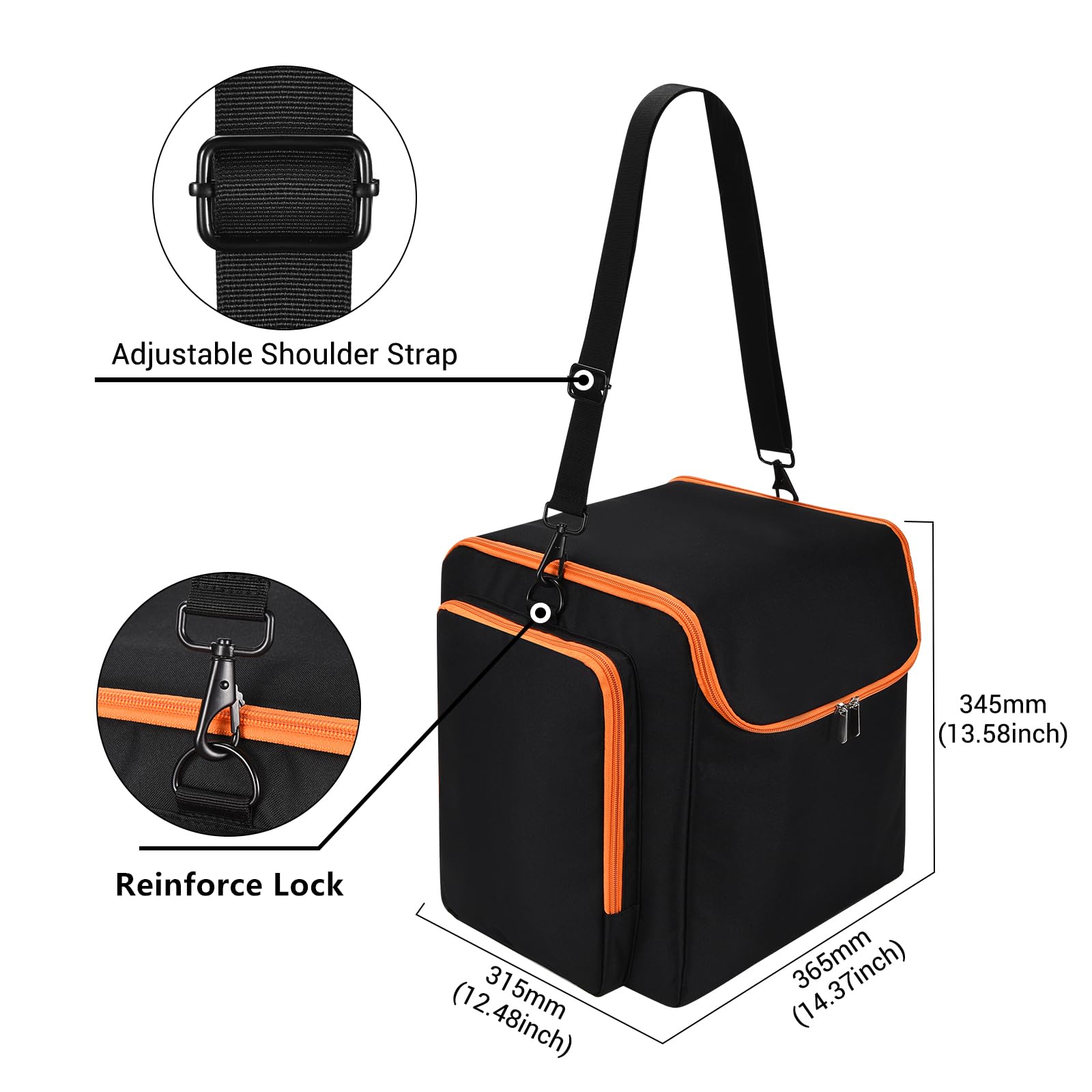 HpLive Schutztasche Für JBL Partybox2-Encore - Transporttasche 32x36x9cm Schwarz