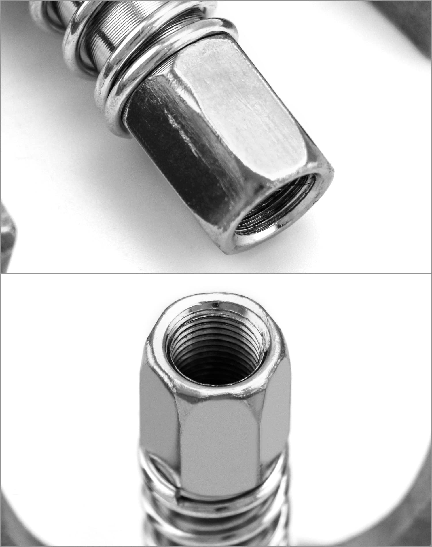 QWORK® Smarownica ustnik 1/8" NPT 10000 PSI G złączka podwójna rękojeść gwint wewnętrzny 10mm, odpowiednia do standardowych smarowniczek M6/M8/M10/M12/M14