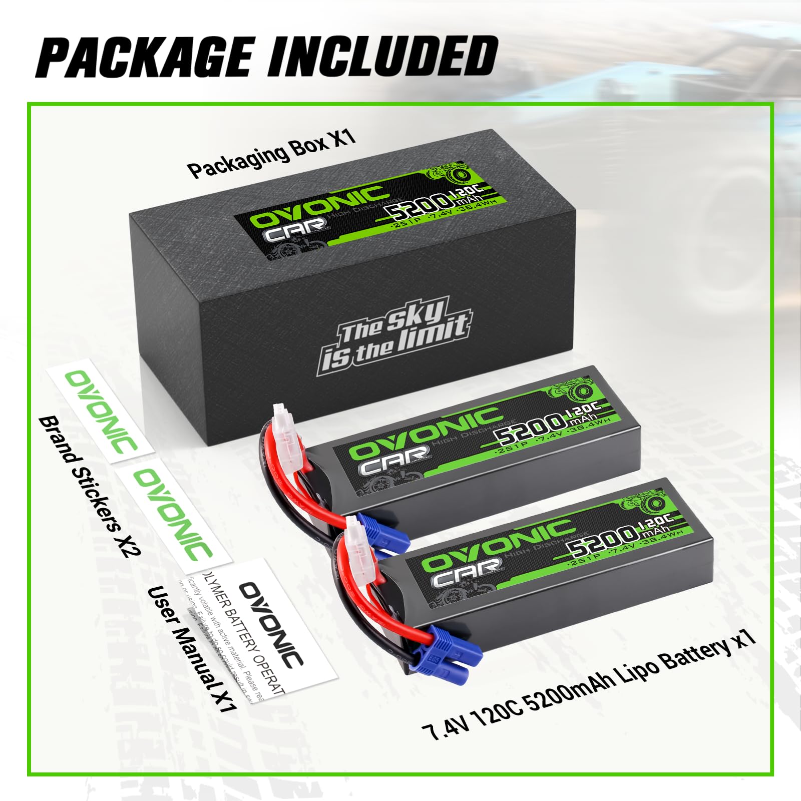 RoaringTop 3S Lipo Batteria 5800mAh 11.1V 35C con Senza Spina (Lead-out Wire) per DJI F450 Trex-500 RC Heli RC Traxxas Auto Camion RC Buggy, RC Barca e Drone