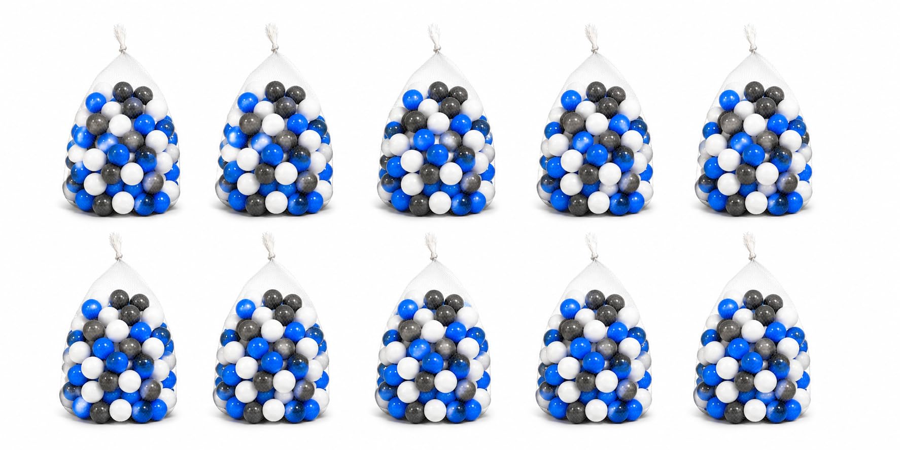 HH Home Hut 300PCS Soft Plastic Mini Play Balls Multi Vibrant Colours - durable, No Sharp Edges, Non Toxic, Phthalate & BPA Free - Use in Kids or Toddler Ball Pit (PINK WHITE GREY 1000 BALLS)