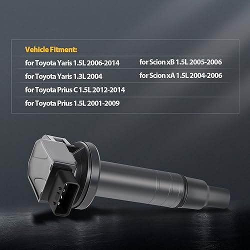 Vista 262 de OCPTY Juego de 4 bobinas de encendido compatibles con OE: UF604 C1685 apto para Mazda 3 para Mazda 5 2008-2015