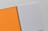 Vista 2 de Rhodia Cuaderno Orange Graph de 8.25 x 11.75 pulgadas, doble espiral, paquete de 5