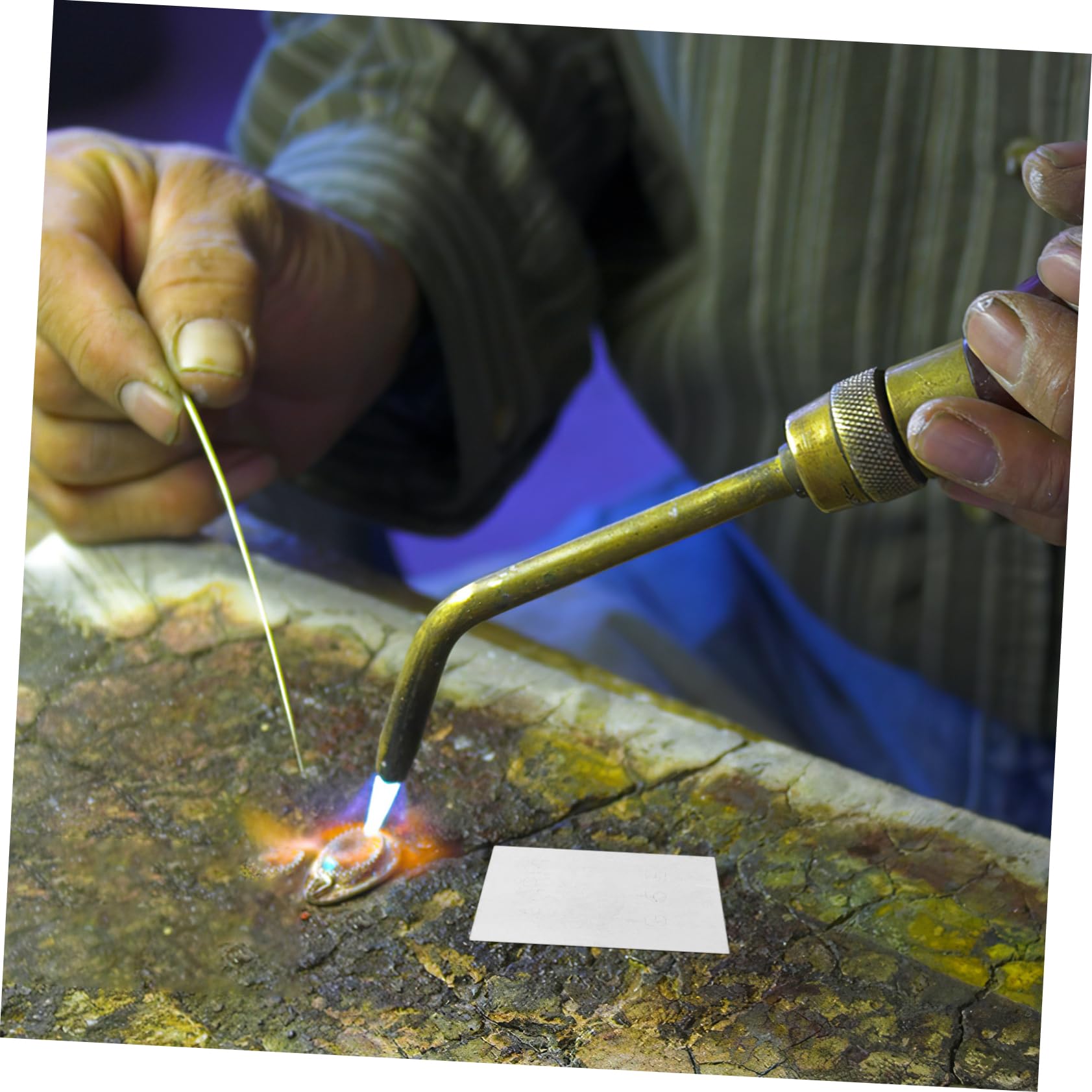 STOBAZA 2g Jewelry Soldering Sheet Low Temperature Solder Hard Material for Jewelry Making