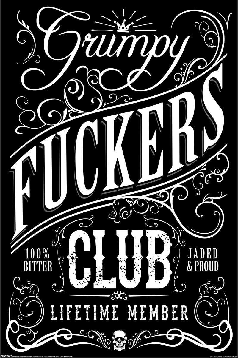 Grindstore Grumpy Fuckers Club Maxi Poster - Laminated