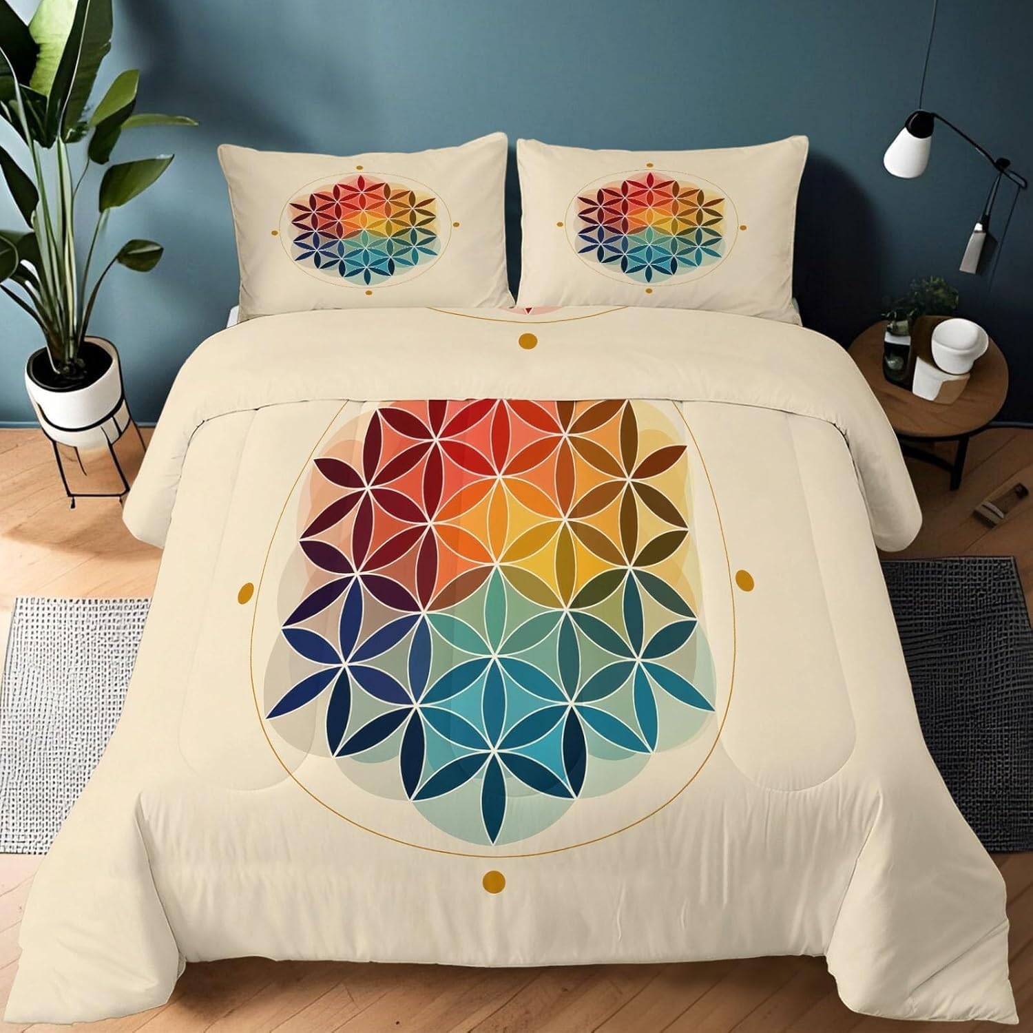 Couette sans housse lavable 240x260 en microfibre douce avec édredon chaud adulte