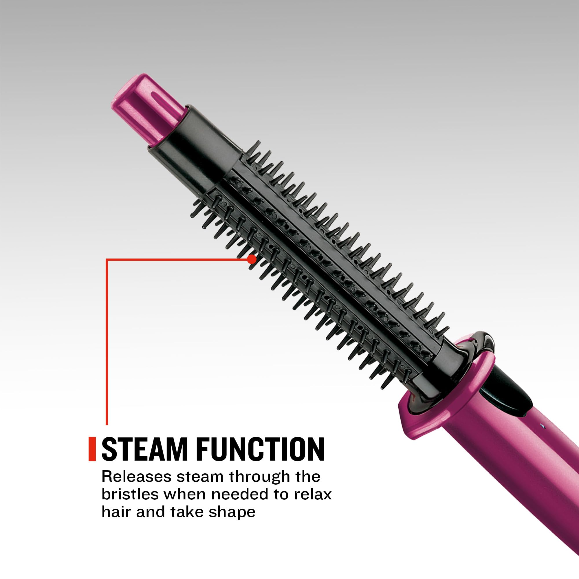 Remington Cepillo de Aire Flexibrush Steam, Moldeador de Pelo, Función de Vapor, Cepillo Secador, Moldea y da Volumen, Cerámica, Calentamiento Rápido - CB4N