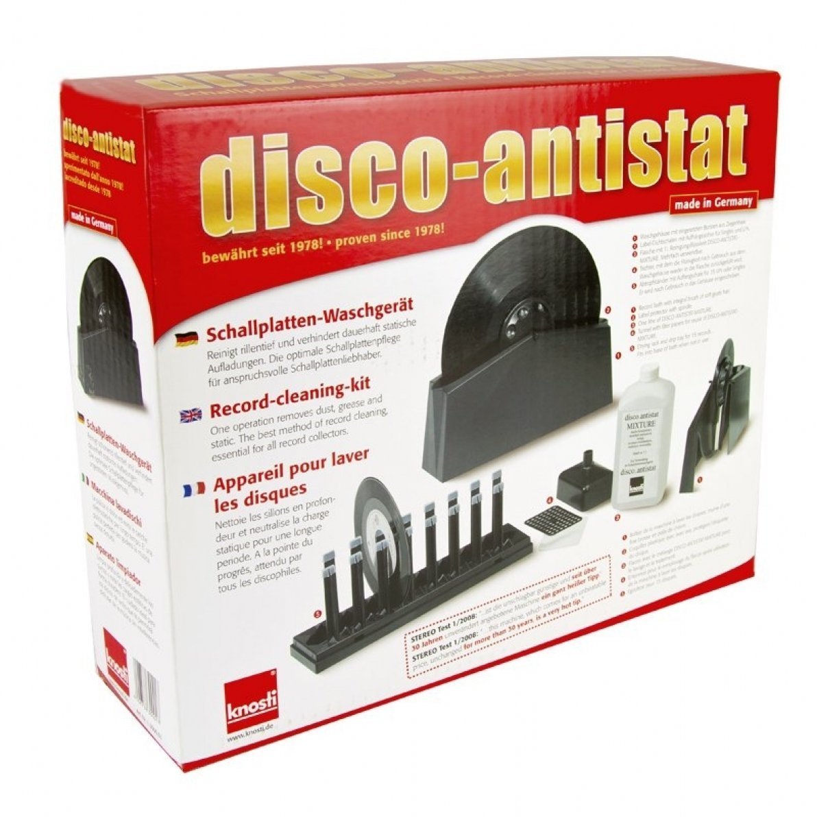Knosti Disco-Antistat Record Sistema di pulizia (Ultimo Modello)