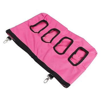 Slow Feed Bag, Animal Feed Bag Oxford Cloth Slow Feed Bag Foldable for Guinea Pigs for People Who Raise Rabbits for Outdoor for Rural Courtyard(Pink)