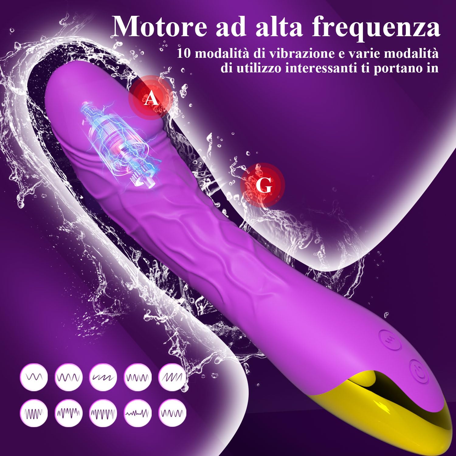 Vibratore clitoride per donna professionale 10 modalità Sex toys Dildo realistico stimolatore