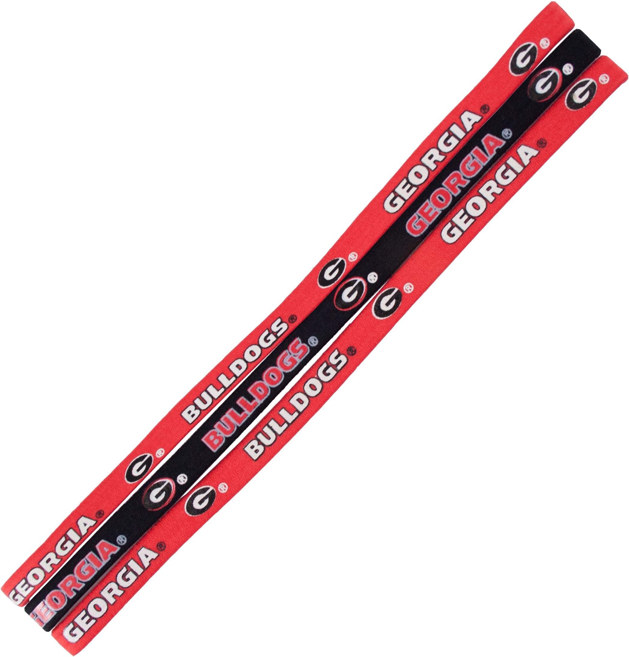 Littlearth Unisex-Adult NCAA Georgia Bulldogs Elastic Headband, Team Color, One Size, (100403-UGA-1)