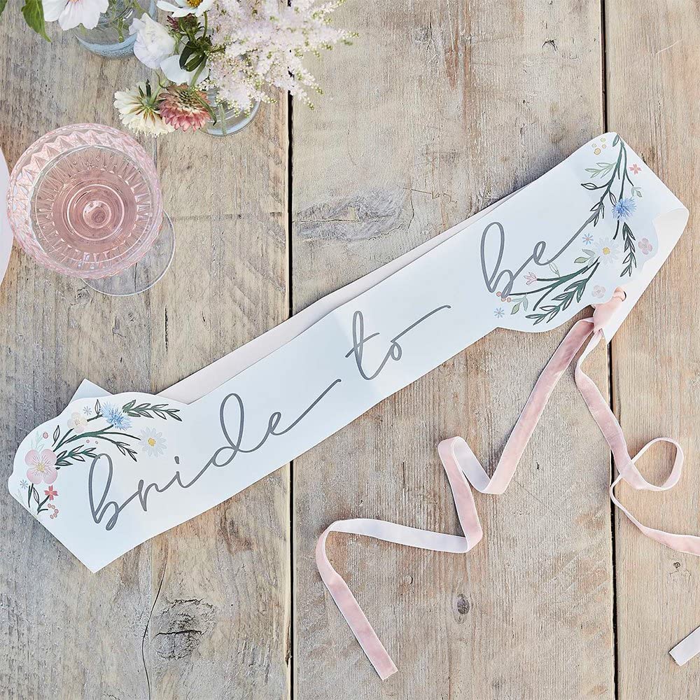 Ginger Ray Hen Party Bride to Be Sash with Ribbon