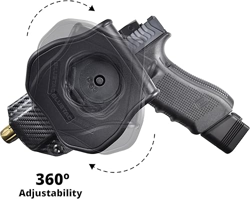 Miniatura 4 de WHOLEGUNS -OWB - Pala de desmontaje rápido de fibra de carbono - Funda KYDEX - Cintura exterior - Retención Posi-Click - 100% fabricada en EE. UU