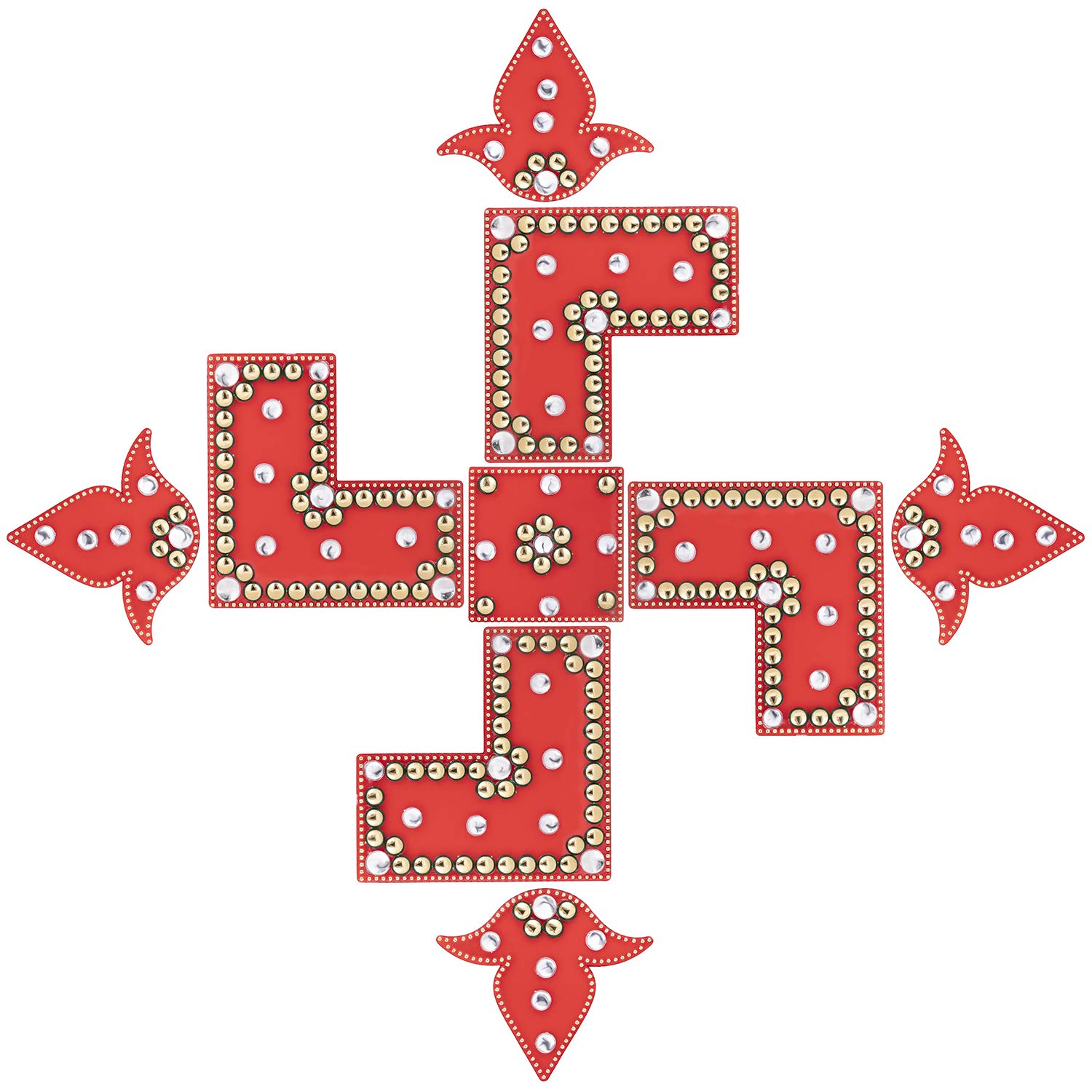 Aheli Ethnic Acrylic Rangoli Floor Door Decorations with Studded Stones Indian Traditional Diwali Festive Home Décor