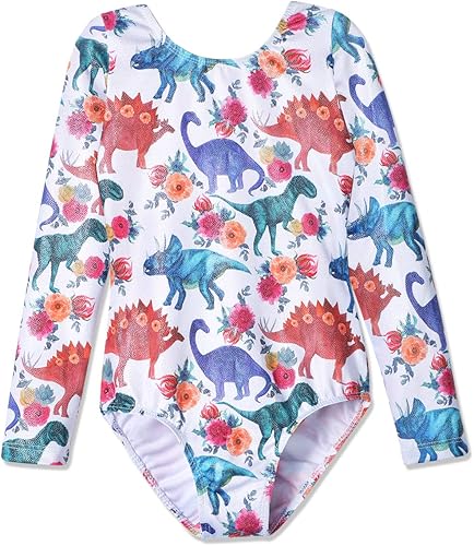 HOZIY Gymnastics Leotards for Girls Unicorn Pink Purple Sparkly Dancewear Activewear Quick Dry