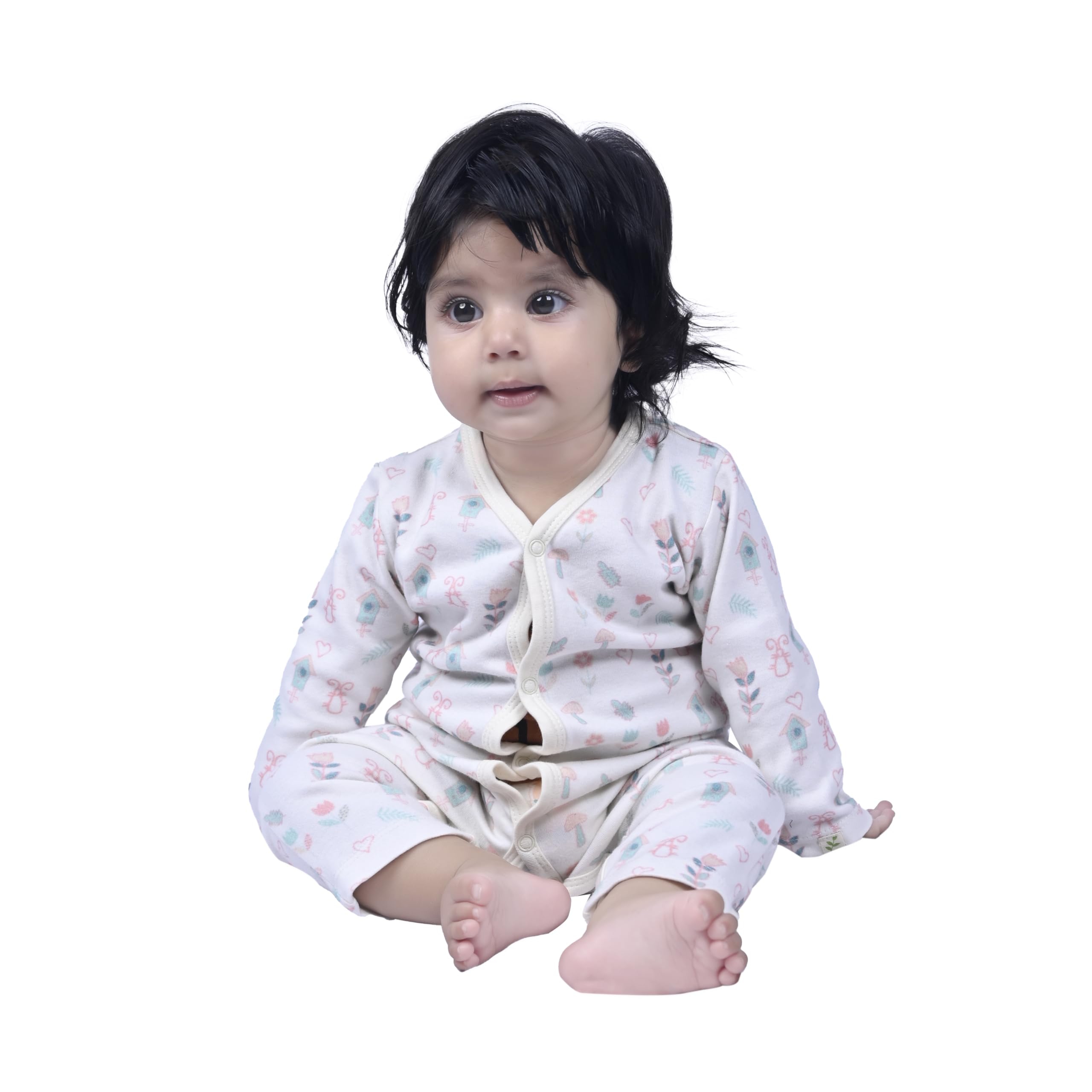 T-Shirt and Pant Set for Baby Girls | Premium Cotton | Regular-Fit | Off-White | 9-12 Months | KIDS15096-image-43