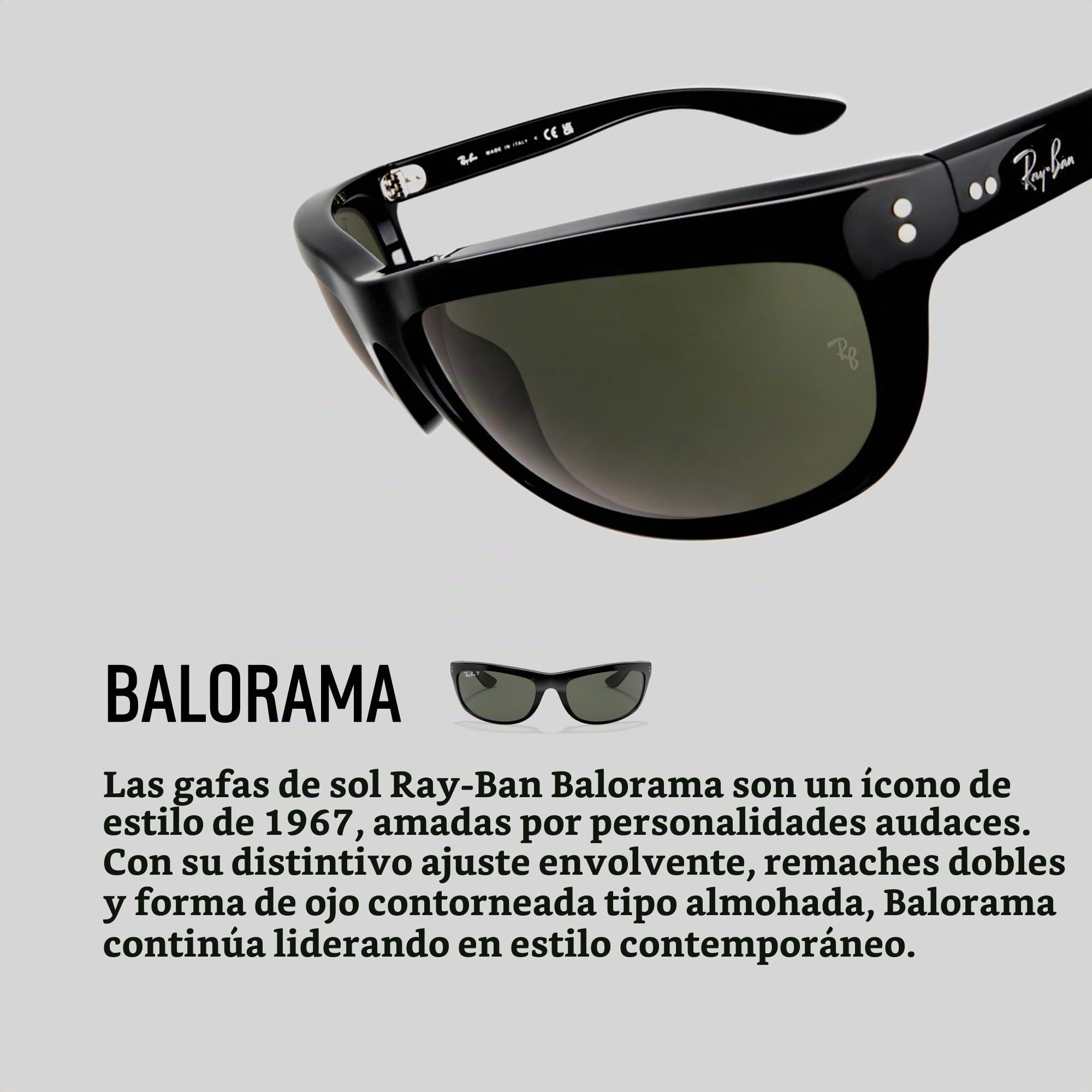 Ray-Ban Gafas de sol rectangulares Balorama Rb4089 para hombre