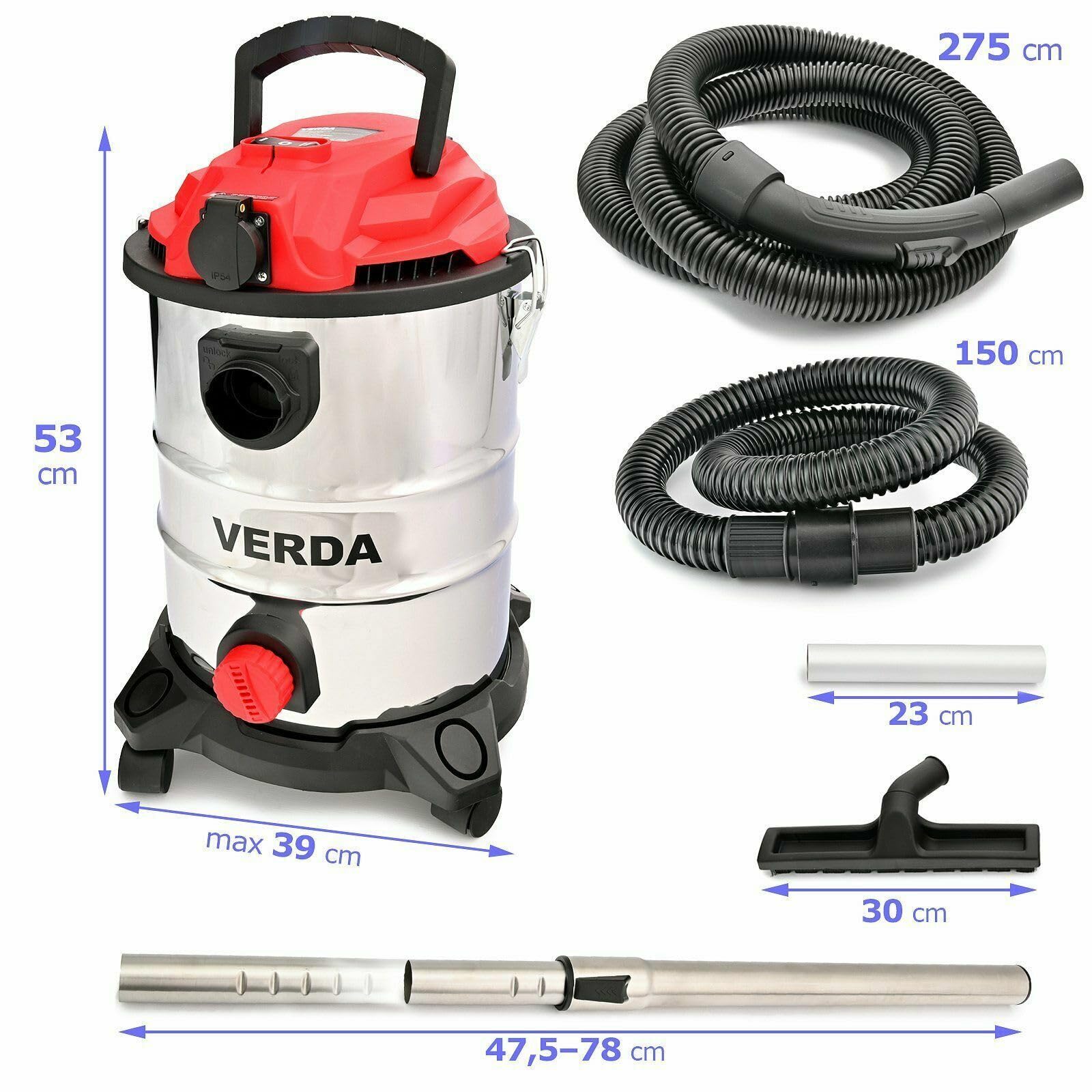 ODKURZACZ PRZEMYSŁOWY DO POPIOŁU KOMINKA PIECA GRUZU SEPARATOR SUCHO MOKRO1650W SN196