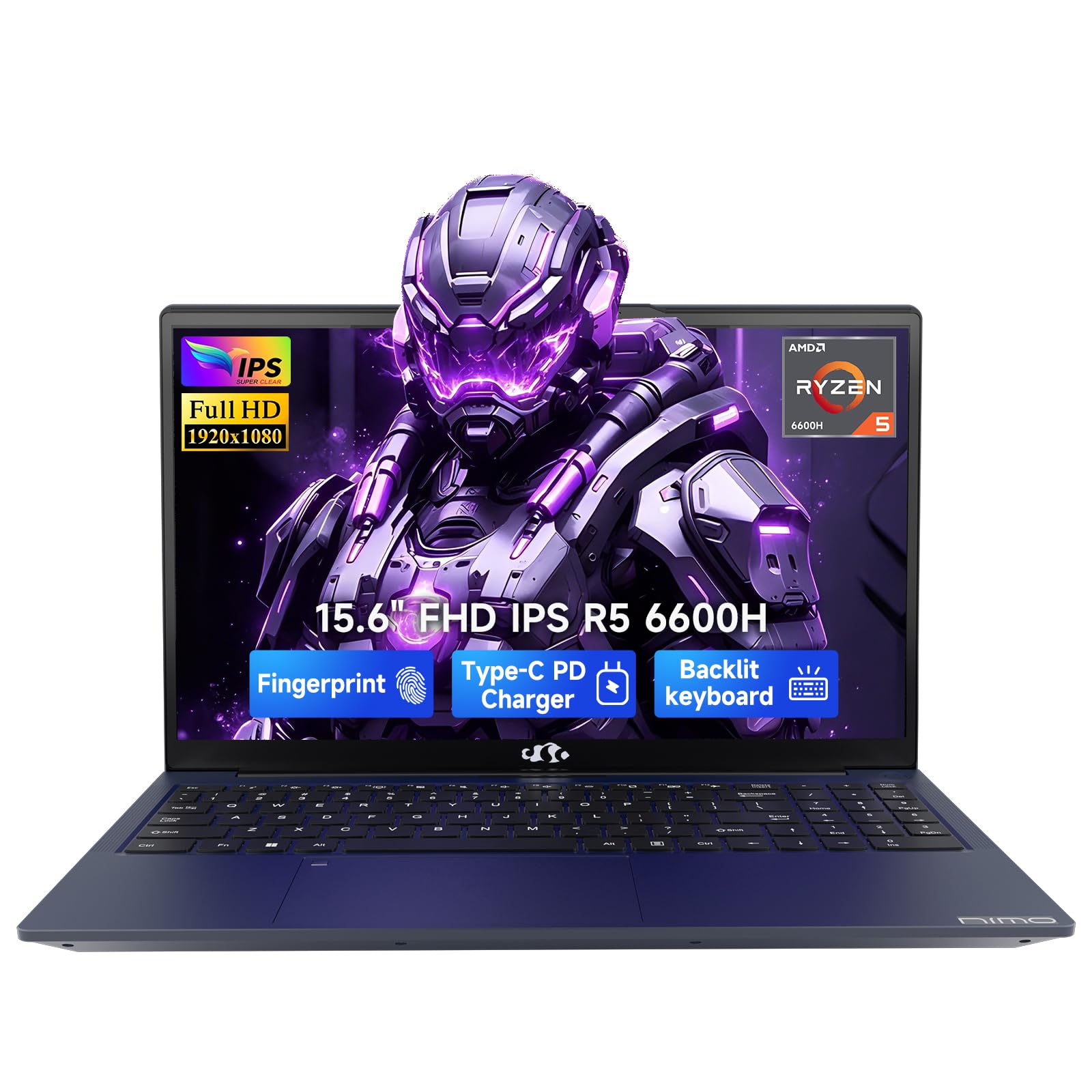 NIMO 15.6' AI-Creator-Laptop, Ryzen 5 6600H